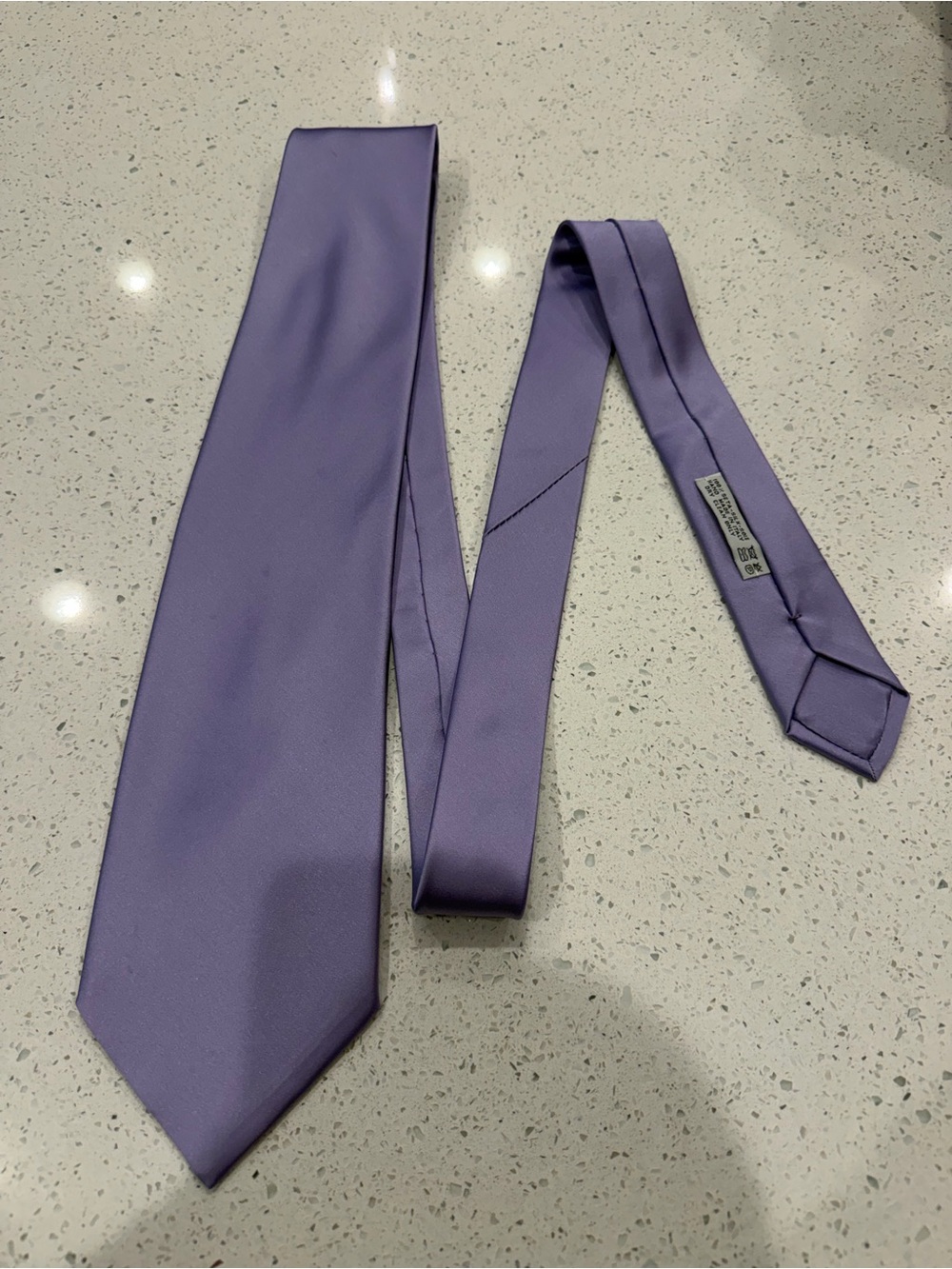 Brioni Solid Lavender Purple Silk Tie